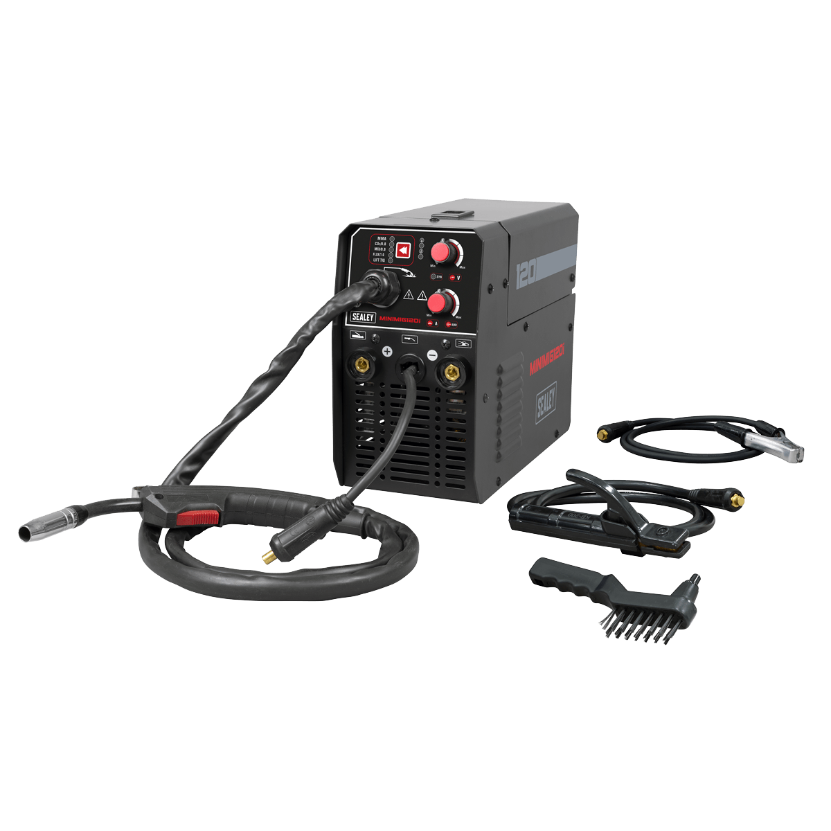 Sealey MINIMIG120I MIG/TIG & MMA (ARC/STICK) Inverter Welder 120A 230V - MINIMIG120I - Sealey Tools UK - Trade Counter Direct