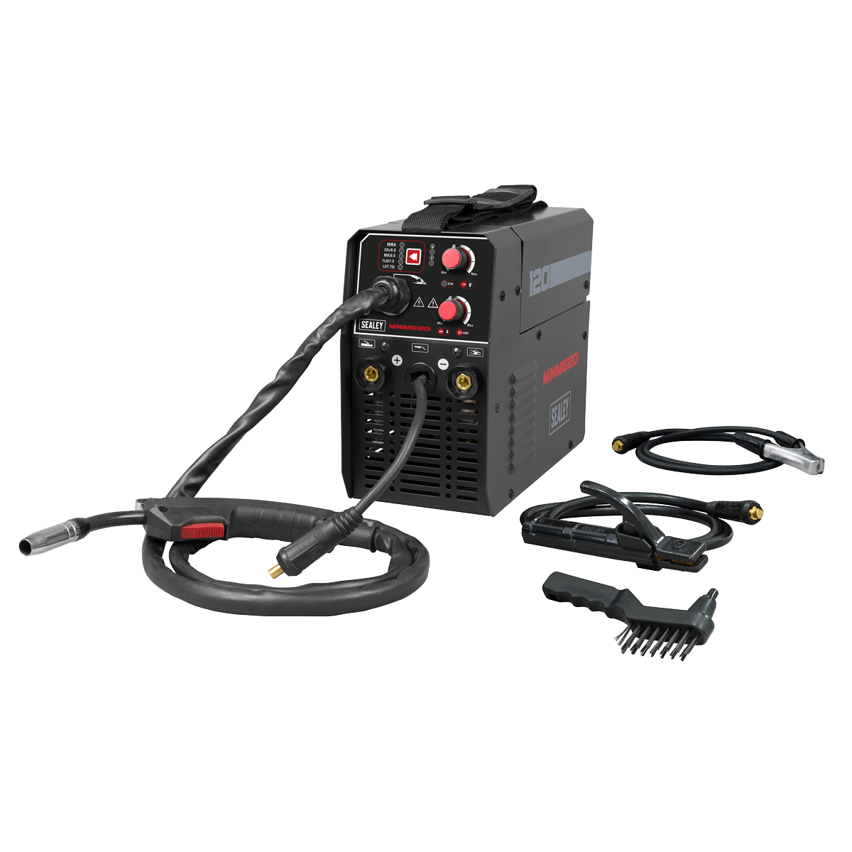 Sealey MINIMIG120I MIG/TIG & MMA (ARC/STICK) Inverter Welder 120A 230V - MINIMIG120I - Sealey Tools UK - Trade Counter Direct