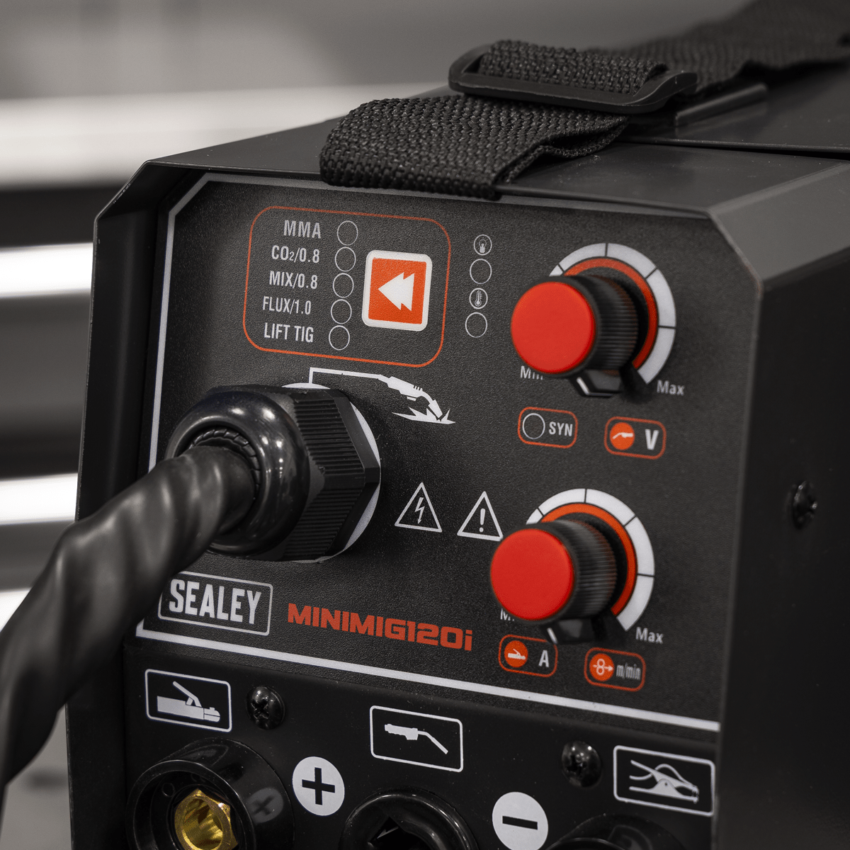 Sealey MINIMIG120I MIG/TIG & MMA (ARC/STICK) Inverter Welder 120A 230V - MINIMIG120I - Sealey Tools UK - Trade Counter Direct