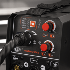 Sealey MINIMIG120I MIG/TIG & MMA (ARC/STICK) Inverter Welder 120A 230V - MINIMIG120I - Sealey Tools UK - Trade Counter Direct