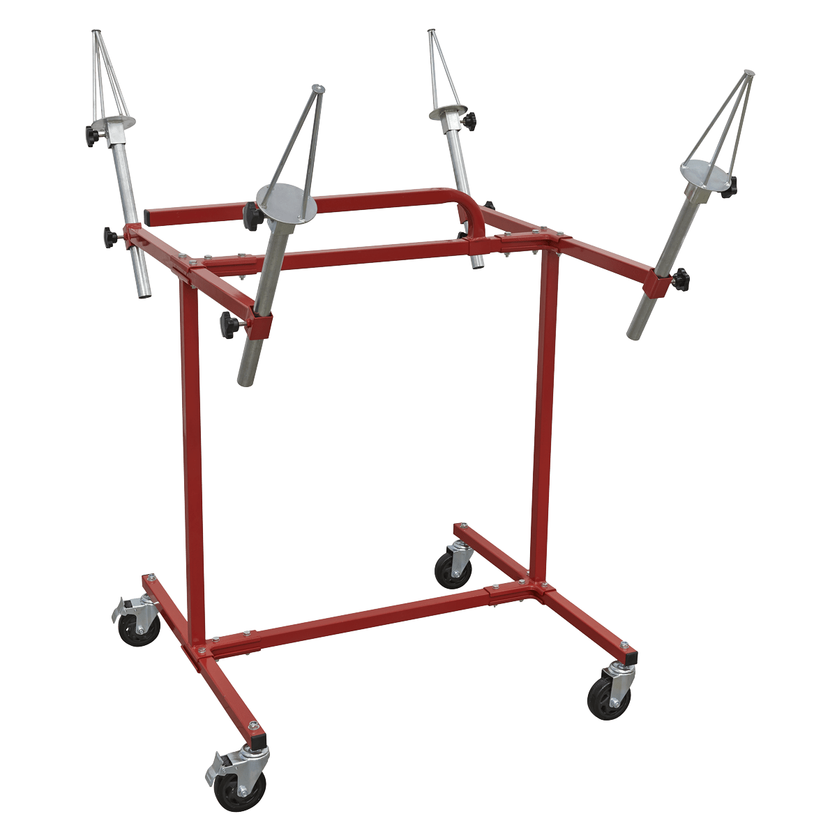 Sealey MK71 Alloy Wheel Painting/Repair Stand - 4 Wheel Capacity - MK71 - Sealey Tools UK - Trade Counter Direct