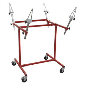 Sealey MK71 Alloy Wheel Painting/Repair Stand - 4 Wheel Capacity - MK71 - Sealey Tools UK - Trade Counter Direct