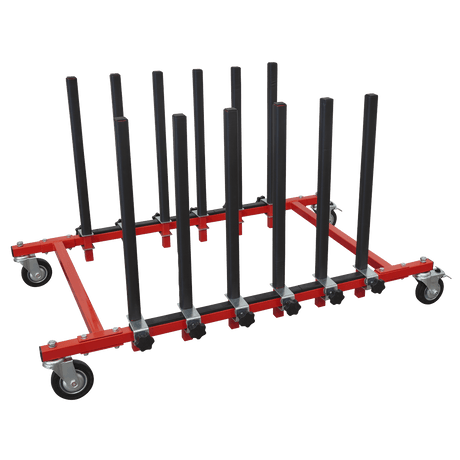 Sealey MK76 Panel Storage Rack Mobile Holds 5 Panels - MK76 - Sealey Tools UK - Trade Counter Direct