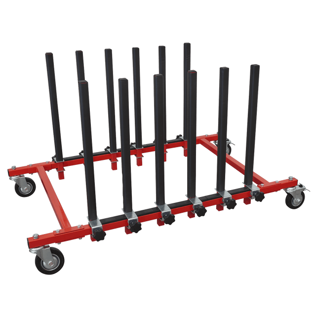 Sealey MK76 Panel Storage Rack Mobile Holds 5 Panels - MK76 - Sealey Tools UK - Trade Counter Direct