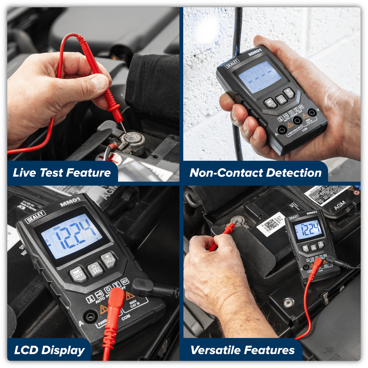 Sealey MM01 Auto-Ranging Digital Multimeter 6-Function - MM01 - Sealey Tools UK - Trade Counter Direct