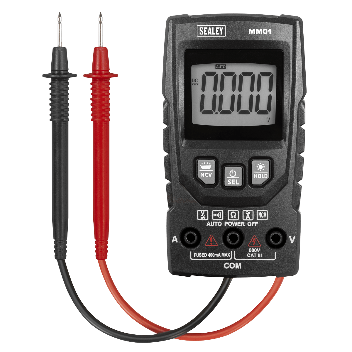 Sealey MM01 Auto-Ranging Digital Multimeter 6-Function - MM01 - Sealey Tools UK - Trade Counter Direct