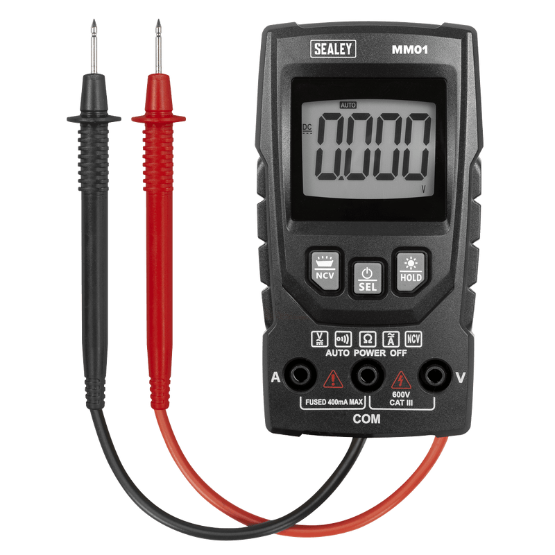 Sealey MM01 Auto-Ranging Digital Multimeter 6-Function - MM01 - Sealey Tools UK - Trade Counter Direct