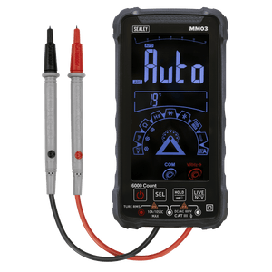 Sealey MM03 Touchscreen Rechargeable Auto-Ranging Digital Smart Multimeter 10-Function - MM03 - Sealey Tools UK - Trade Counter Direct