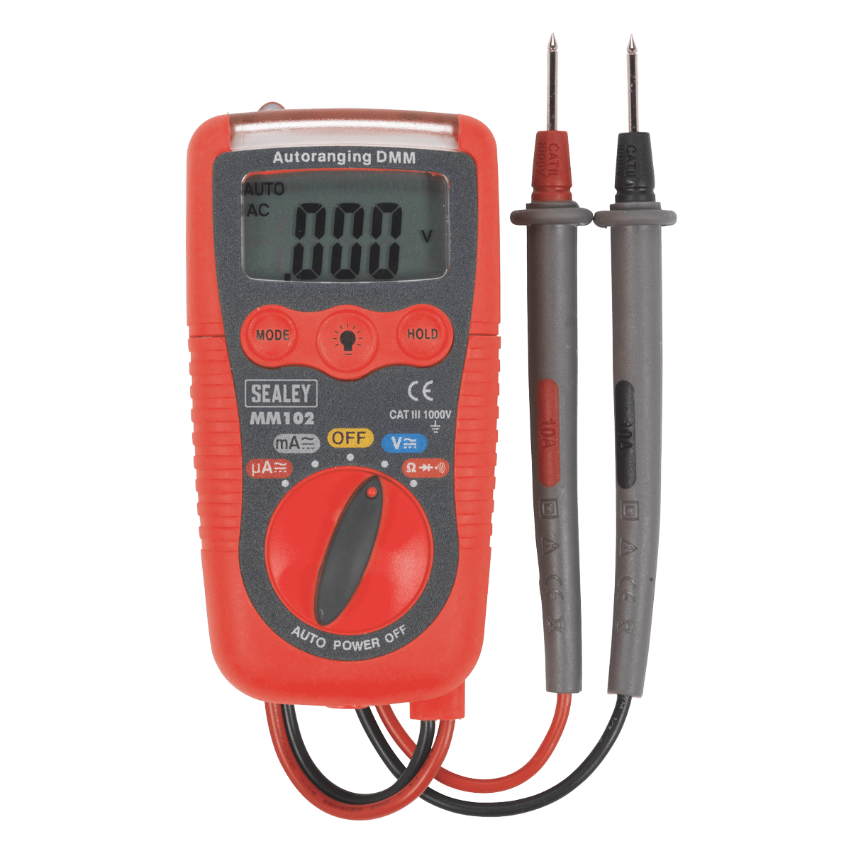 Sealey MM102 Professional Auto-Ranging Digital Multimeter - MM102 - Sealey Tools UK - Trade Counter Direct