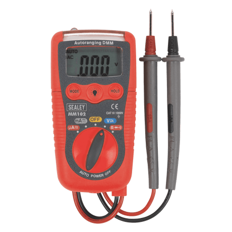 Sealey MM102 Professional Auto-Ranging Digital Multimeter - MM102 - Sealey Tools UK - Trade Counter Direct