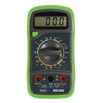 Sealey MM20HV Digital Multimeter 8 - Function with Thermocouple Hi - Vis - MM20HV - Sealey Tools UK - Trade Counter Direct