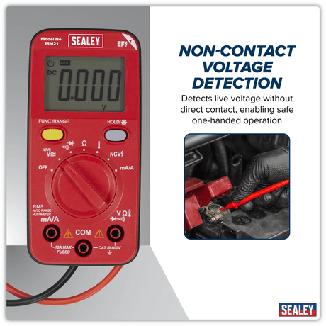 Sealey MM21 10-Function Professional Auto-Ranging Digital Multimeter - MM21 - Sealey Tools UK - Trade Counter Direct