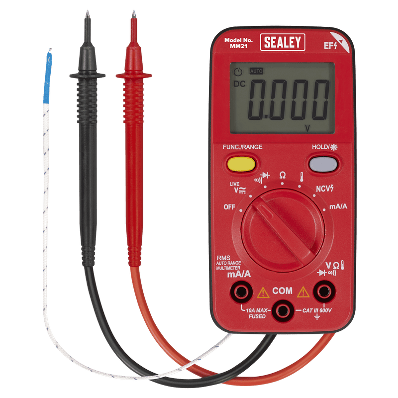 Sealey MM21 10-Function Professional Auto-Ranging Digital Multimeter - MM21 - Sealey Tools UK - Trade Counter Direct