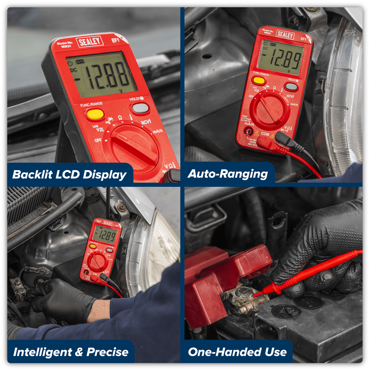 Sealey MM21 10-Function Professional Auto-Ranging Digital Multimeter - MM21 - Sealey Tools UK - Trade Counter Direct