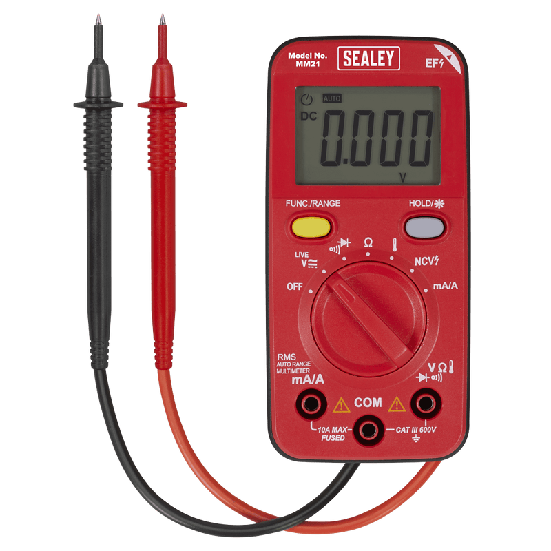Sealey MM21 10-Function Professional Auto-Ranging Digital Multimeter - MM21 - Sealey Tools UK - Trade Counter Direct