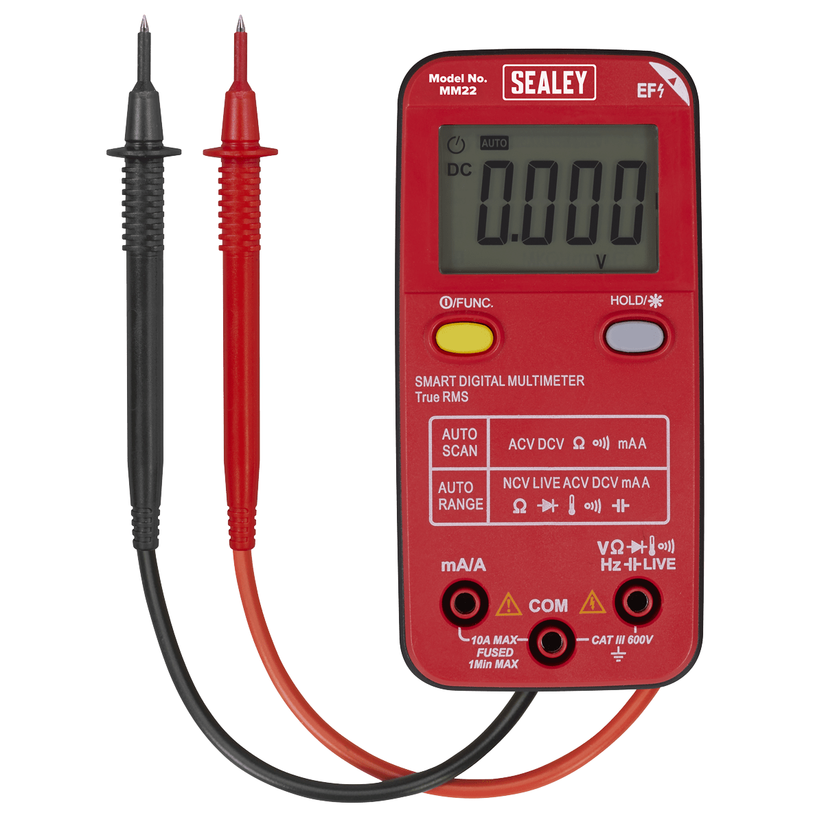 Sealey MM22 13-Function Professional Smart Auto-Scanning Digital Multimeter - MM22 - Sealey Tools UK - Trade Counter Direct