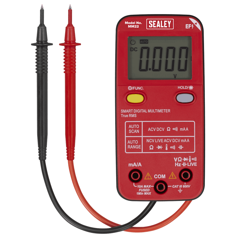 Sealey MM22 13-Function Professional Smart Auto-Scanning Digital Multimeter - MM22 - Sealey Tools UK - Trade Counter Direct