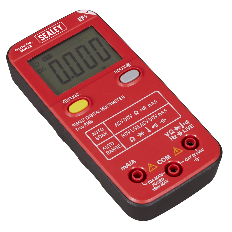 Sealey MM22 13-Function Professional Smart Auto-Scanning Digital Multimeter - MM22 - Sealey Tools UK - Trade Counter Direct