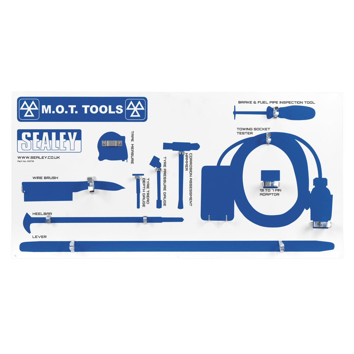 Sealey MOTB MOT Tool Board - MOTB - Sealey Tools UK - Trade Counter Direct