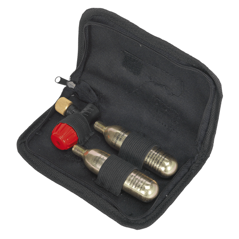 Sealey MS087 Motorcycle CO2 Emergency Tyre Inflator Kit - MS087 - Sealey Tools UK - Trade Counter Direct
