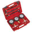 Sealey MS100 Motorcycle Compression & Fuel Pressure Gauge Set 3pc - MS100 - Sealey Tools UK - Trade Counter Direct