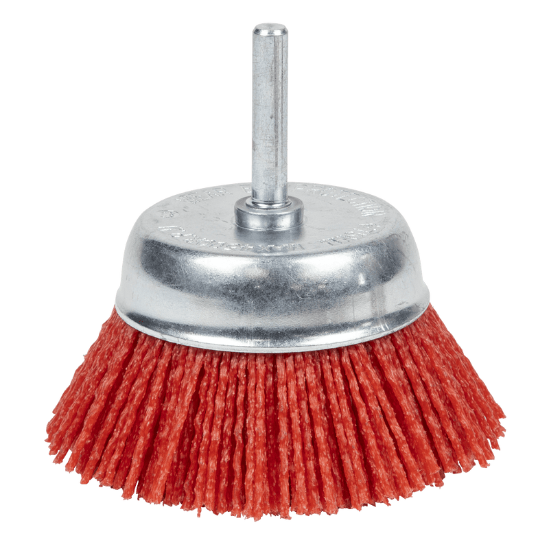 Sealey NFB75 75mm Nylon Filament Cup Brush with 6mm Shaft - NFB75 - Sealey Tools UK - Trade Counter Direct