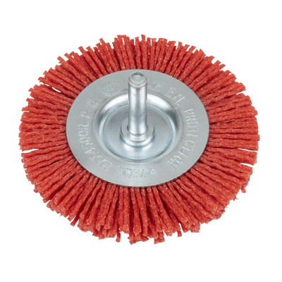 Sealey NFBC75 75mm Nylon Filament Circular Brush with 6mm Shaft - NFBC75 - Sealey Tools UK - Trade Counter Direct
