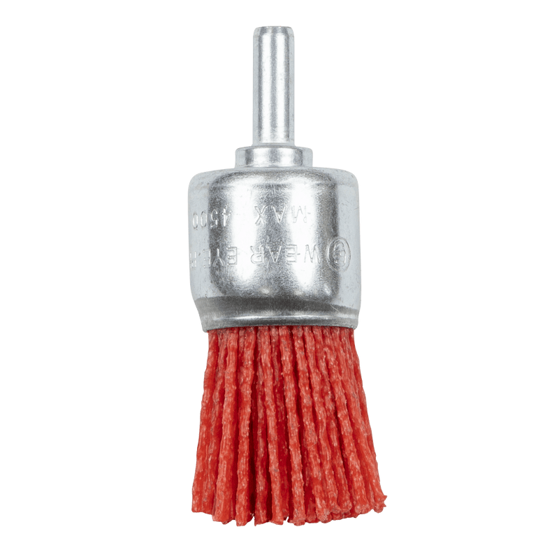 Sealey NFBE25 25mm Nylon Filament End Brush with 6mm Shaft - NFBE25 - Sealey Tools UK - Trade Counter Direct