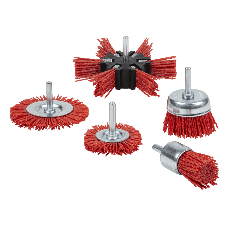 Sealey NFBS05 Nylon Filament 5pc Brush Set - NFBS05 - Sealey Tools UK - Trade Counter Direct