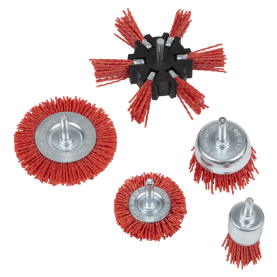 Sealey NFBS05 Nylon Filament 5pc Brush Set - NFBS05 - Sealey Tools UK - Trade Counter Direct