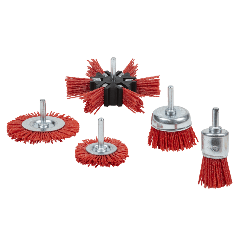 Sealey NFBS05 Nylon Filament 5pc Brush Set - NFBS05 - Sealey Tools UK - Trade Counter Direct