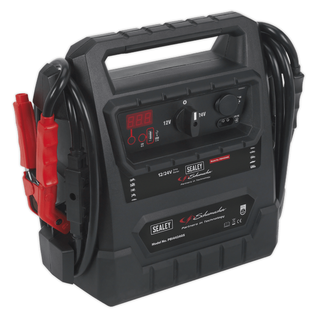 Sealey PBI4424GS Schumacher® RoadStart® Emergency Jump Starter 12/24V 4600 Peak Amps - DEKRA Approved - PBI4424GS - Sealey Tools UK - Trade Counter Direct