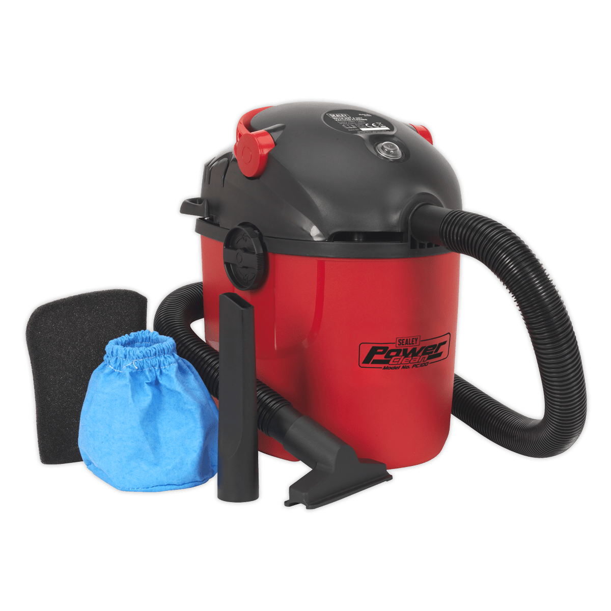 Sealey PC100 Vacuum Cleaner Wet & Dry 10L 1000W/230V - PC100 - Sealey Tools UK - Trade Counter Direct