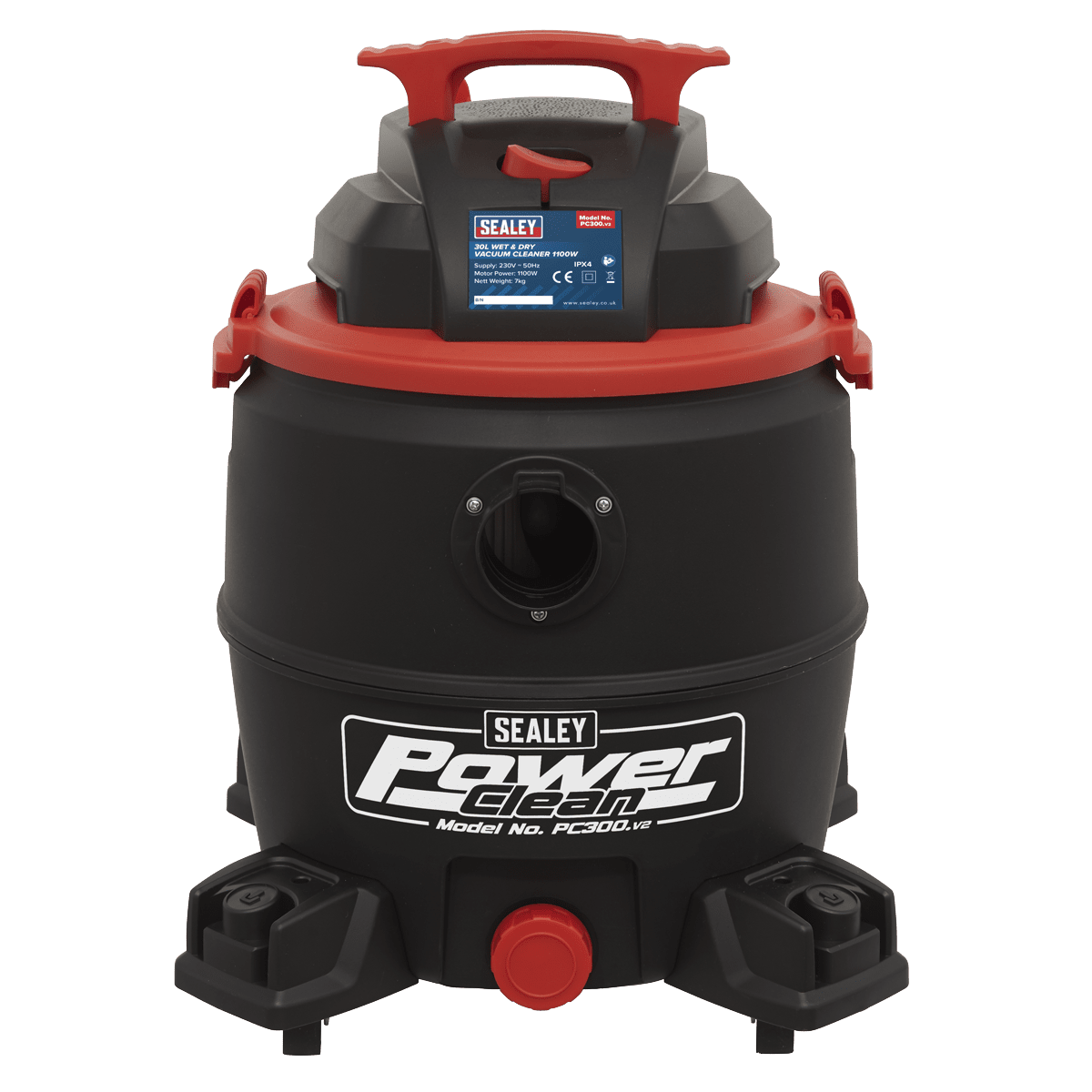 Sealey PC300 30L Wet & Dry Vacuum Cleaner 1100W - PC300 - Sealey Tools UK - Trade Counter Direct