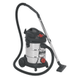 Sealey PC300SDAUTO Vacuum Cleaner Industrial 30L 1400W/230V Stainless Drum Auto Start - PC300SDAUTO - Sealey Tools UK - Trade Counter Direct