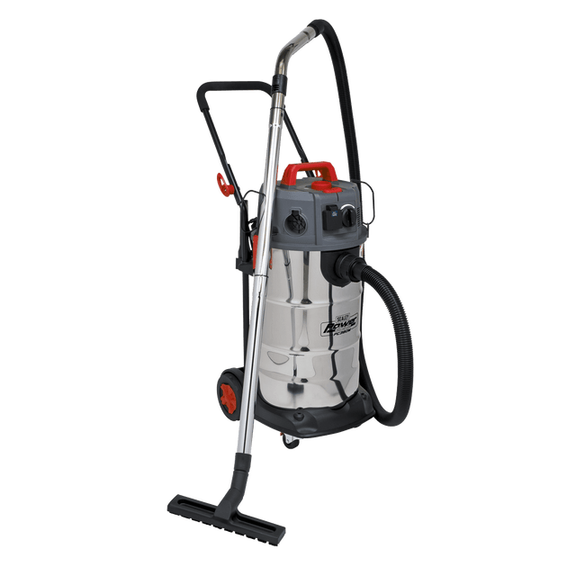 Sealey PC380M Vacuum Cleaner Industrial Dust - Free Wet/Dry 38L 1500W/230V Stainless Steel Drum M Class Filtration - PC380M - Sealey Tools UK - Trade Counter Direct