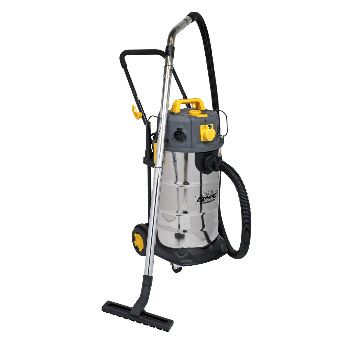 Sealey PC380M110V Vacuum Cleaner Industrial Dust - Free Wet/Dry 38L 1100W/110V Stainless Steel Drum M Class Filtration - PC380M110V - Sealey Tools UK - Trade Counter Direct