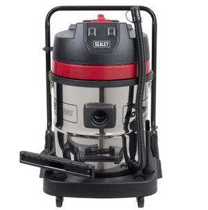 Sealey PC460 Vacuum Cleaner Wet & Dry Stainless Steel Drum 60L - 2400W/230V - PC460 - Sealey Tools UK - Trade Counter Direct