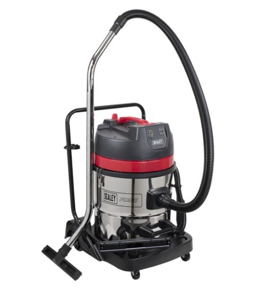 Sealey PC460 Vacuum Cleaner Wet & Dry Stainless Steel Drum 60L - 2400W/230V - PC460 - Sealey Tools UK - Trade Counter Direct