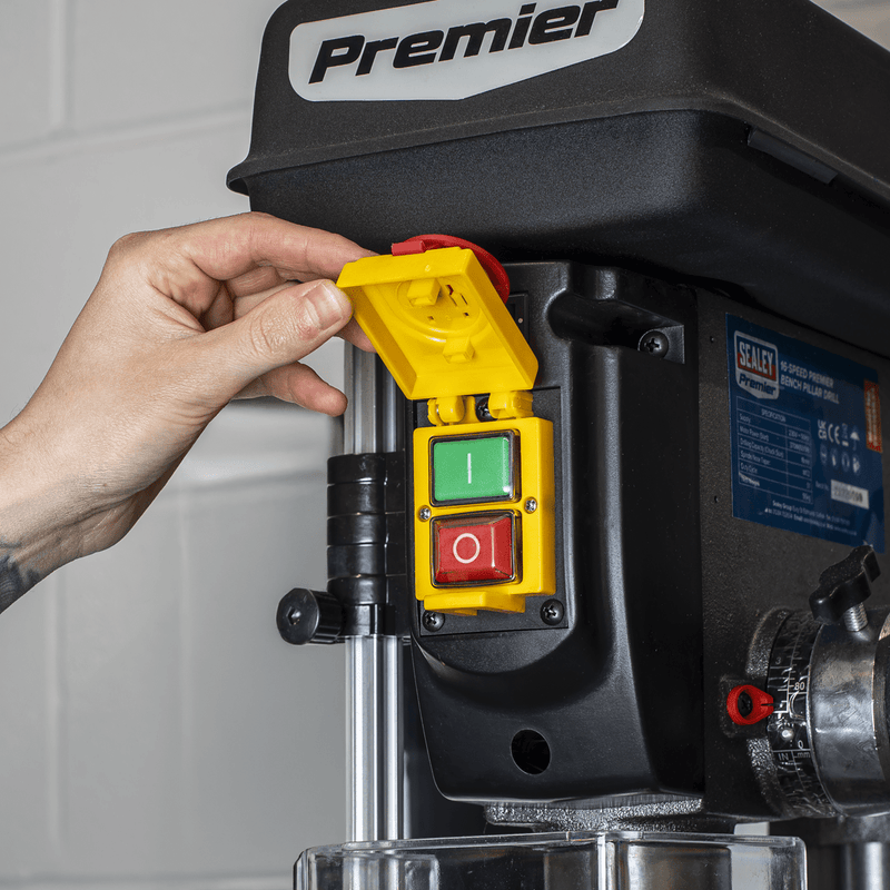 Sealey PDM155B Premier Bench Mounting Pillar Drill 16-Speed 370W 230V - PDM155B - Sealey Tools UK - Trade Counter Direct