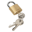 Sealey PL100 Brass Body Padlock 30mm - PL100 - Sealey Tools UK - Trade Counter Direct