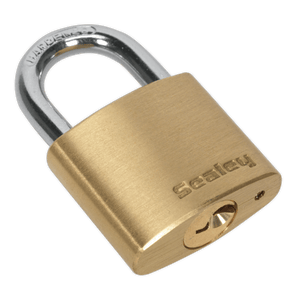 Sealey PL100 Brass Body Padlock 30mm - PL100 - Sealey Tools UK - Trade Counter Direct
