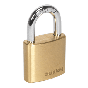 Sealey PL100 Brass Body Padlock 30mm - PL100 - Sealey Tools UK - Trade Counter Direct