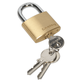 Sealey PL101 Brass Body Padlock 40mm - PL101 - Sealey Tools UK - Trade Counter Direct