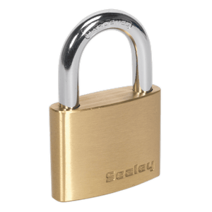 Sealey PL102 Brass Body Padlock 50mm - PL102 - Sealey Tools UK - Trade Counter Direct