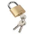 Sealey PL102 Brass Body Padlock 50mm - PL102 - Sealey Tools UK - Trade Counter Direct