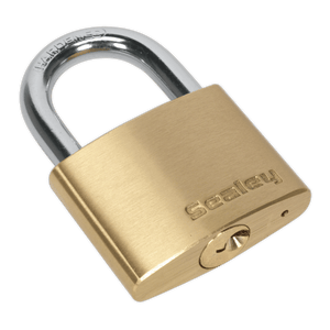 Sealey PL102 Brass Body Padlock 50mm - PL102 - Sealey Tools UK - Trade Counter Direct