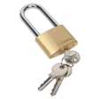 Sealey PL102L Brass Body Padlock Long Shackle 50mm - PL102L - Sealey Tools UK - Trade Counter Direct
