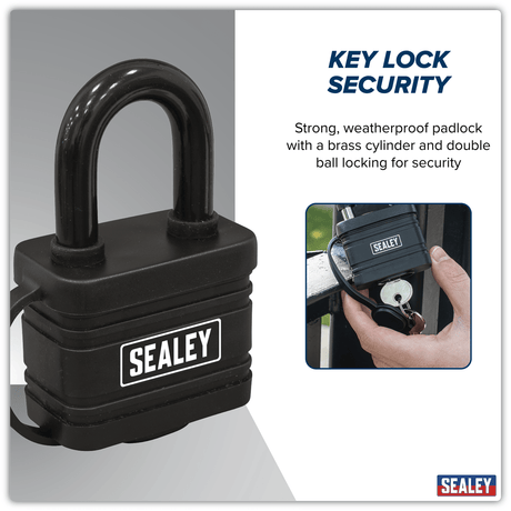 Sealey PL302W Steel Body Weatherproof Padlock 54mm - PL302W - Sealey Tools UK - Trade Counter Direct