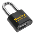 Sealey PL603L Premier™ Steel Body Combination Padlock Long Shackle 62mm - PL603L - Sealey Tools UK - Trade Counter Direct
